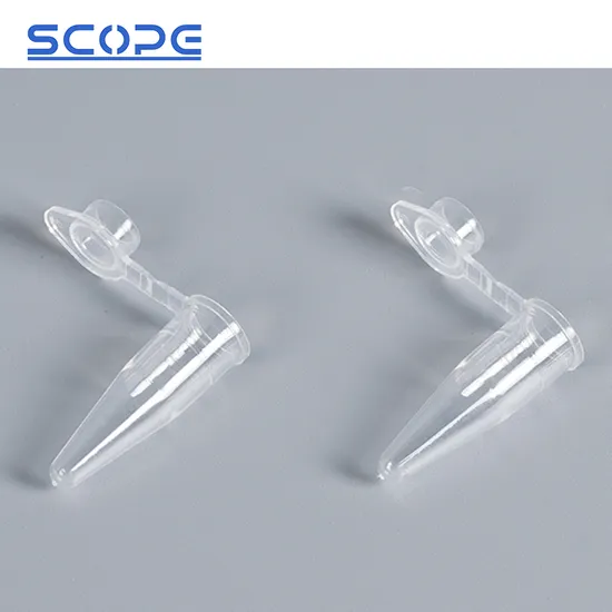 Attached Flat Cap Disposable Lab Consumable Cleanroom Single PCR Tube 