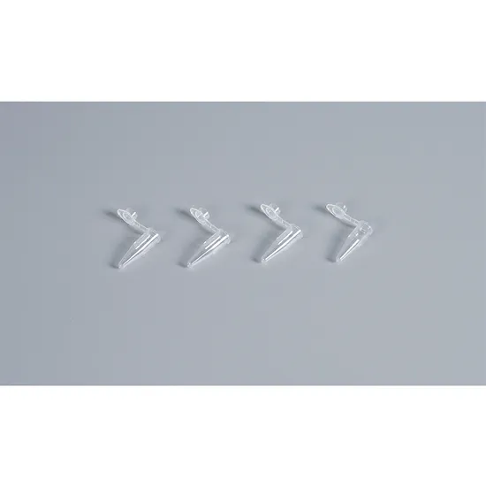 200UL 500UL Lab Consumable Virgin Polypropylene Attached Flat Cap Single PCR Tube 