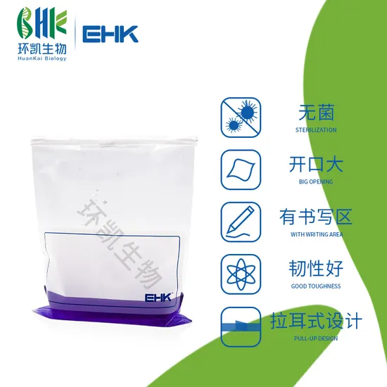 Sterile Microbial Sampling Bag (with Wire Closure) 406*305mm for Water and Solid Sample Collection 