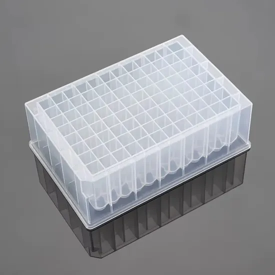 Medical Instrument Supplies PP Square Hole V Bottom 96 Deep Well Plate PCR Consumables Strict 