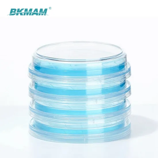 Laboratory Comsumbles 55mm Sterile Rodac Petri Dish with Flat and Curved Bottom 