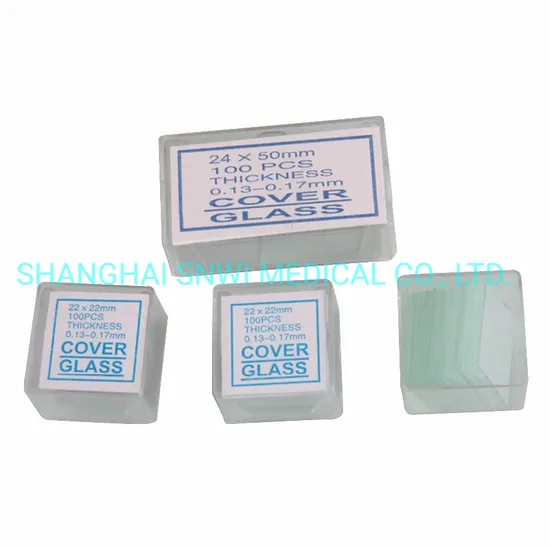 Disposable Laboratory Consumable Microbiology Borosilicate Microscope Cover Glass 