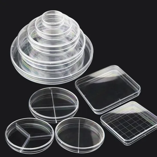 Siny Medical Manufacturer All Type Disposable Lab Plastic Glass Petri Dish Customizable 